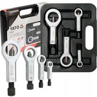 YATO ZESTAW PRZECINAKÓW DO ZANIECZYSZCZONYCH NAKRĘTEK 4 SZT WALIZKA YT-0585