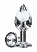 toyjoy starlight booty jewel small aluminiowy z ozdobnym kryształem
