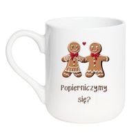 KUBEK "POPIERNICZYMY SIĘ?" Wzór - Elegant Biały 330 ml