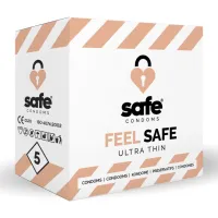 safe feel safe prezerwatywy ultracienkie 5 szt. lateksowe 54mm