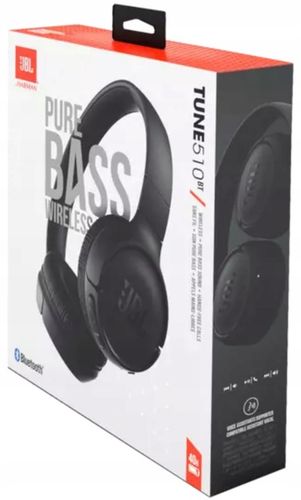 CZARNE Słuchawki Nauszne Bezprzewodowe JBL Tune 510BT Bluetooth na Arena.pl