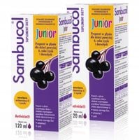 Sambucol Junior 6+ czarny bez, syrop na odporność 120 ml x2