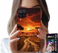 ETUI DO SAMSUNG GALAXY A22 5G - SAFARI AFRYKA ZACHÓD SŁOŃCA PIĘKNE WIDOK