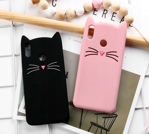 Etui Case do Xiaomi Redmi Note 7 Kot 3D Uszy Wąsy na Arena.pl