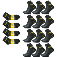 12x Skarpety robocze WORK PÓŁ-FROTTE KRÓTKIE na lato wzmacniane 43-46