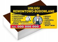 Wizytówki firmowe reklamowe 200 szt różne wzory USŁUGI REMONTOWO BUDOWLANE