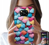 ETUI DO XIAOMI POCO X3 - KOLOROWE SERCA MOŻLIWOŚĆ PERSONALIZACJI