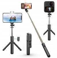 STATYW STOJAK NA TELEFON Tripod Monopod CZARNY 4w1