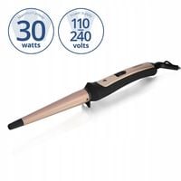 Kompaktowa lokówka stożkowa do włosów ceramiczna 30W 13-25mm