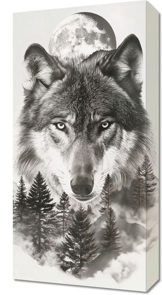 Obraz 30x60cm Wilczy Duch Lasu zdjęcie 1