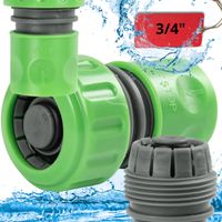 SZYBKOZŁĄCZKA NA WĄŻ OGRODOWY Z BLOKADĄ WODY ZACISK CIŚNIENIE 6BAR 3/4"