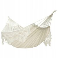 HAMAK BEZ DRĄŻKA BOHO DWUOSOBOWY Z FRĘDZLAMI DUŻY