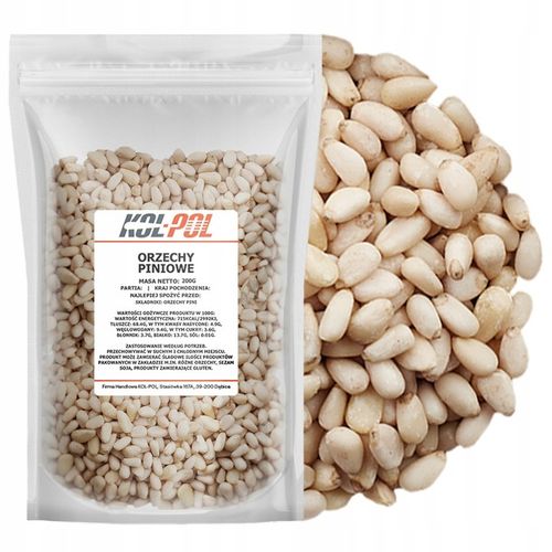 ORZECHY PINIOWE 200g Orzeszki pini naturalne na Arena.pl