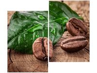 80X70CM ZIARNA KAWY DESCE DUO OBRAZ