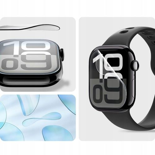 Szkło Hybrydowe SPIGEN EliteShield EZ Fit +Aplikator do Apple Watch 10 46mm na Arena.pl