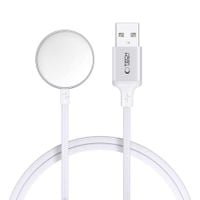 tech-protect mc02 ultraboost magnetic charger cable 100cm apple watch white