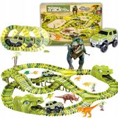 MEGA TOR WYŚCIGOWY DINOZAUR PARK MAGIC TRACK AUTKO ZESTAW KONSTRUKCYJNY 270