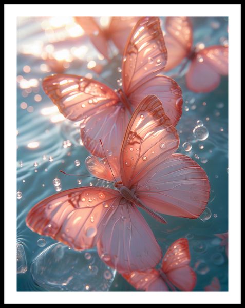 Plakat 50x65cm Świetliste Motyle zdjęcie 3