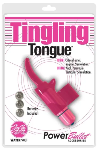 powerbullet tingling tongue pink - wibrujący masażer na palec, rożowy na Arena.pl