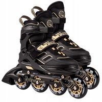 Rolki Regulowane Łyżworolki Rekreacyjne Kauczukowe Kółka Młodzieżowe NILS