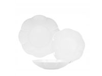 ZESTAW TALERZY SERWIS OBIADOWY LUBIANA NAOMI BIAŁY 6 /18 EL