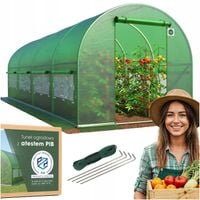 TUNEL OGRODOWY FOLIOWY SZKLARNIA 4x2,5m FOLIA UV-4 PREMIUM NAMIOT 10m2 duży