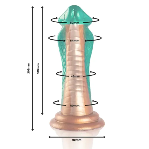 epic python cobra zielony - model silikonowy inspirowany mitologią, 205 mm na Arena.pl