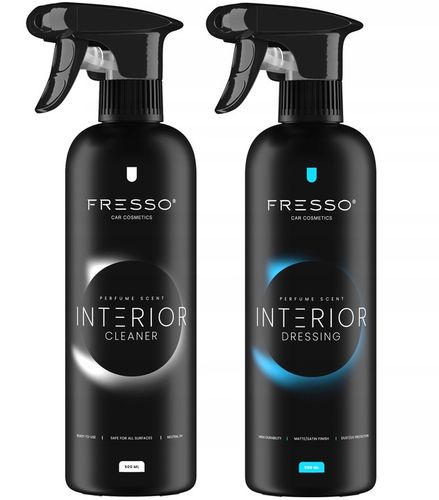 FRESSO INTERIOR SET ZESTAW CZYSZCZENIA WNĘTRZA AUTA CLEANER DRESSING 2X0,5L na Arena.pl