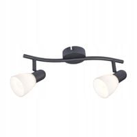 Lampa punktowa sufitowa do salonu kuchni ruchoma Rabalux Soma 2xE14 czarna
