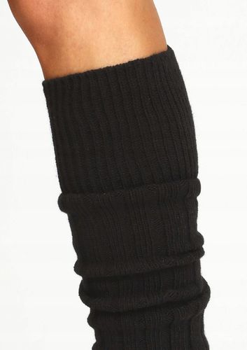 Getry Damskie na Nogi Wełna Ocieplacze na Łydki Ciepłe Cerber CZARNE na Arena.pl