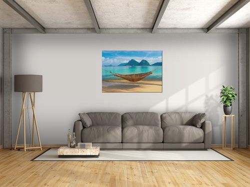 Obraz Hamak na plaży 100x70 CANVAS na Arena.pl