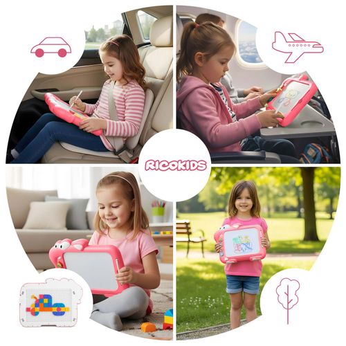 Znikopis tablica magnetyczna układanka stolik dla dzieci tangram Ricokids RK-823 na Arena.pl