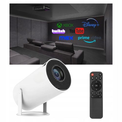 Rzutnik Projektor WiFi Pilot Android TV 130 cali 4K FULL HD HY300 PRO na Arena.pl