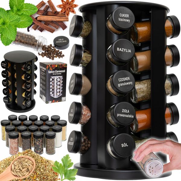 PRZYPRAWNIK OBROTOWY BLACK NR:1800 zdjęcie 1