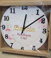 zegar ścienny  30cm  babciu kocham cię