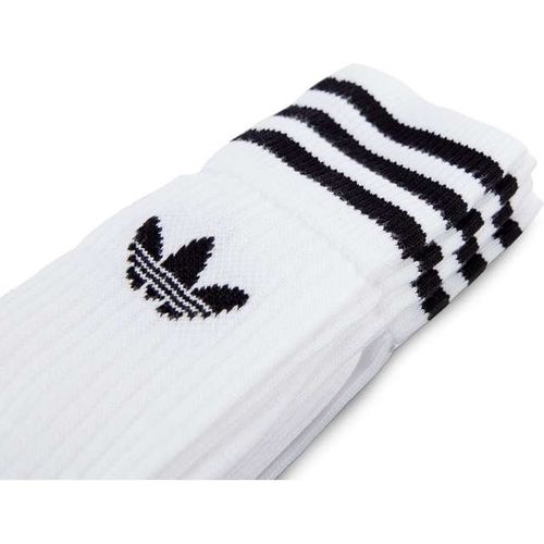 adidas SOLID CREW SOCK 489 WHITE BLACK Rozmiar - 43-46 na Arena.pl