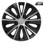 Kołpaki Rapide silver / black 15", 4 szt.