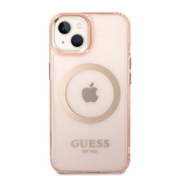 Etui Guess do iPhone 15 Plus, iPhone 14 Plus, Różowy, MagSafe zdjęcie 3