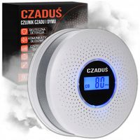 Czujnik czadu dymu bezprzewodowy JKD-512COM certyfikowany detektor