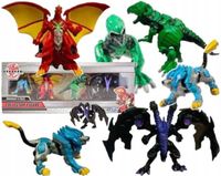 BAKUGAN ZESTAW 4w1 FIGURKI KOLEKCJONERSKIE DRAGONOID TROX HYDOROUS NILLIOUS