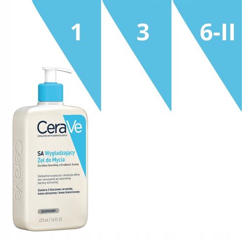 CeraVe SA Żel Wygładzający do Mycia 473ml Dla Skóry Szorstkiej, z na Arena.pl