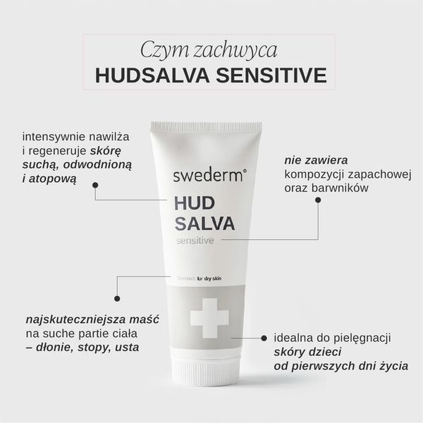Swederm Hudasalva maść 100ml Sensitive SUCHA SKÓRA zdjęcie 2