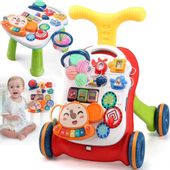 Chodzik Pchacz Stolik Edukcyjny Panel Pianinko 5w1 Czerwony