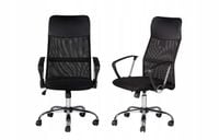 fotel biurowy obrotowy wentylowany / czarny / mesh 23236