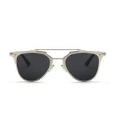 okulary przeciwsłoneczne lustrzane model shine srebrno-czarne ok6