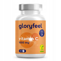 WITAMINA C 1000mg KWAS ASKORBINOWY odporność vegan 200 tabletek gloryfeel