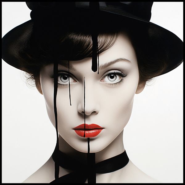 Plakat 100x100cm Atramentowa Aura zdjęcie 2