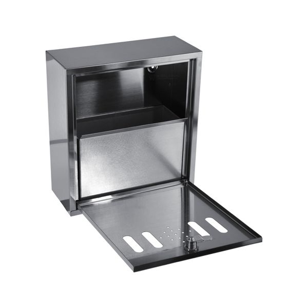 13196 Popielnica zawieszana duża na ścianę naścienna szara ze znaczkie zdjęcie 4