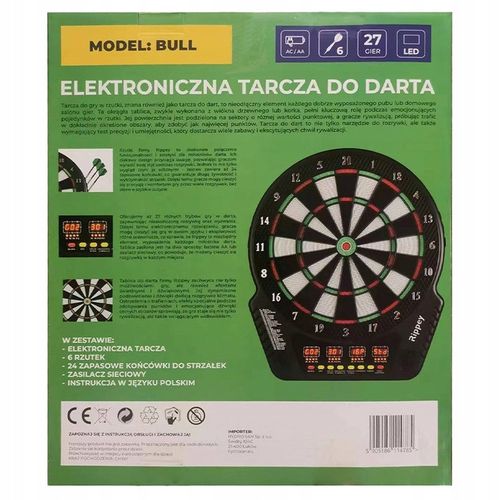 DART TARCZA ELEKTRONICZNA DO GRY W RZUTKI BULL na Arena.pl