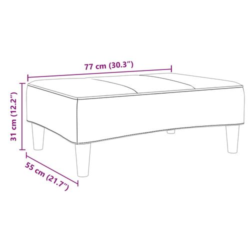 Podnóżek, ciemnozielony, 77x55x31 cm, aksamit na Arena.pl
